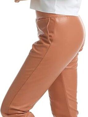 NWT Commando Faux Leather Jogger Pant Size XL in Adobe